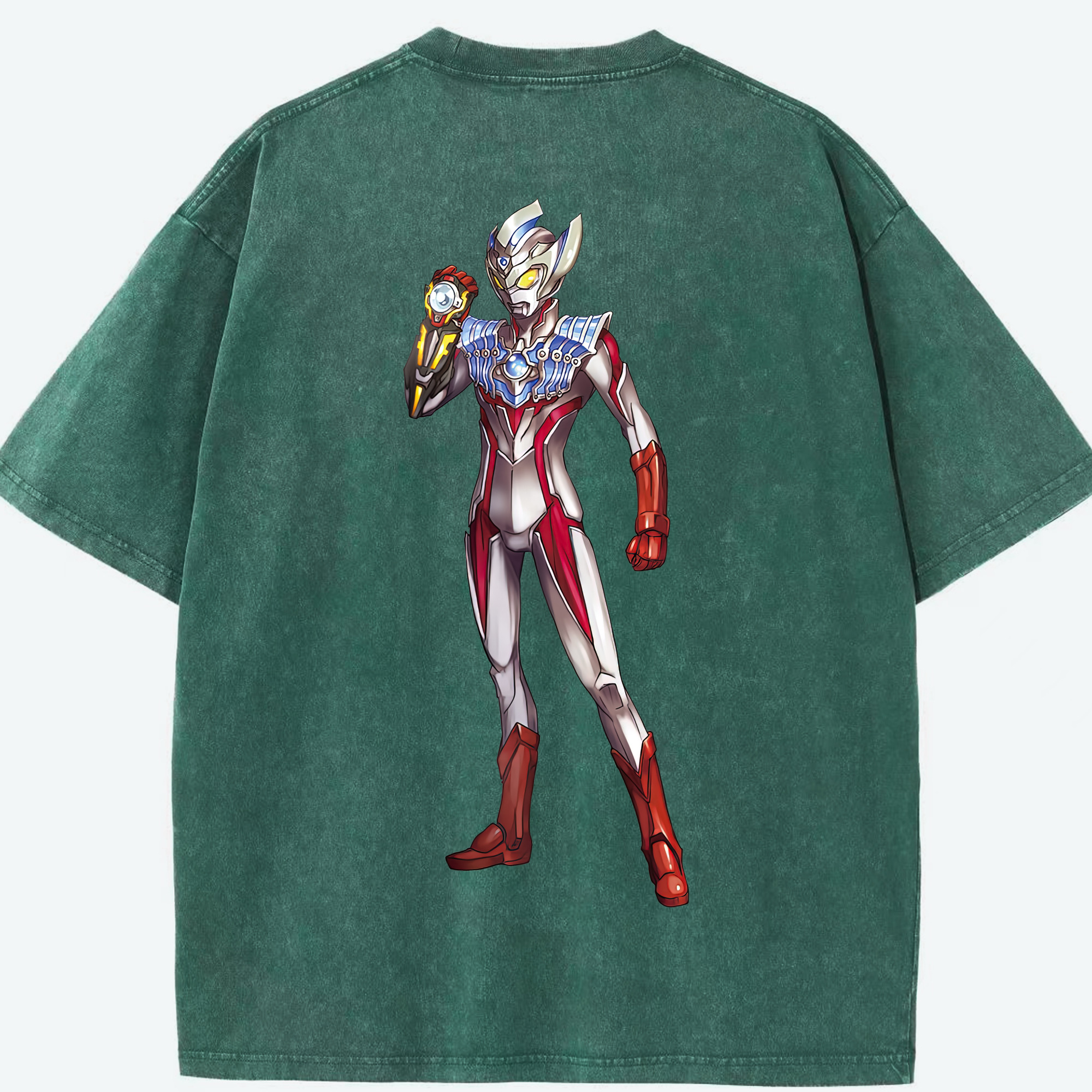 （画像用） ウルトラマン Ultraman 綿100% ヴィンテージ風 半袖Tシャツ（背面プリント）